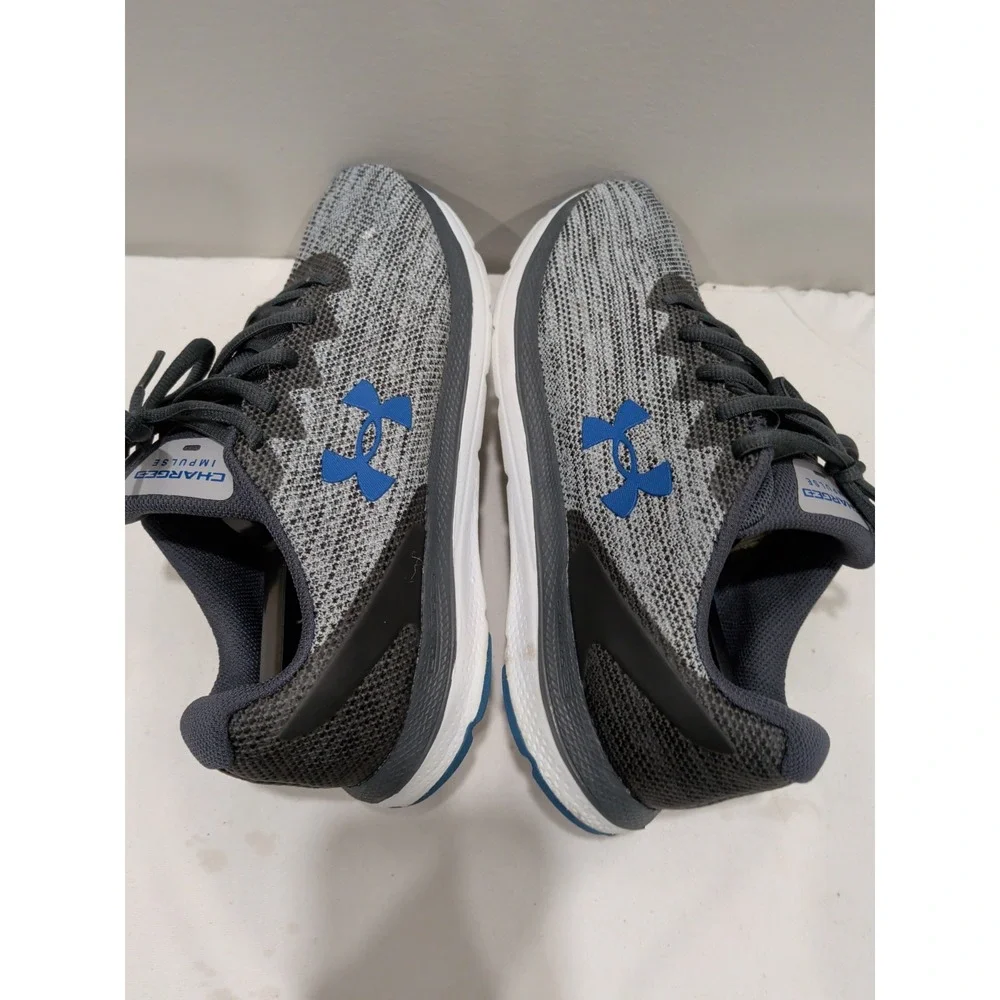 Under Armour Charged Impulse Men's Sneakers Athletic Shoes Gray Blue White 8.5